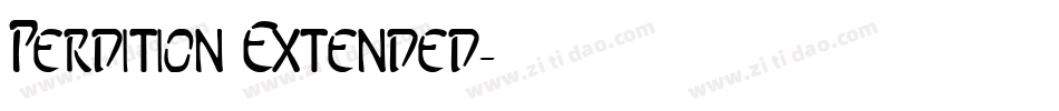 Perdition Extended字体转换